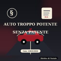 Neopatentato alla guida di un’auto troppo potente: niente rivalsa automatica dell’assicurazione